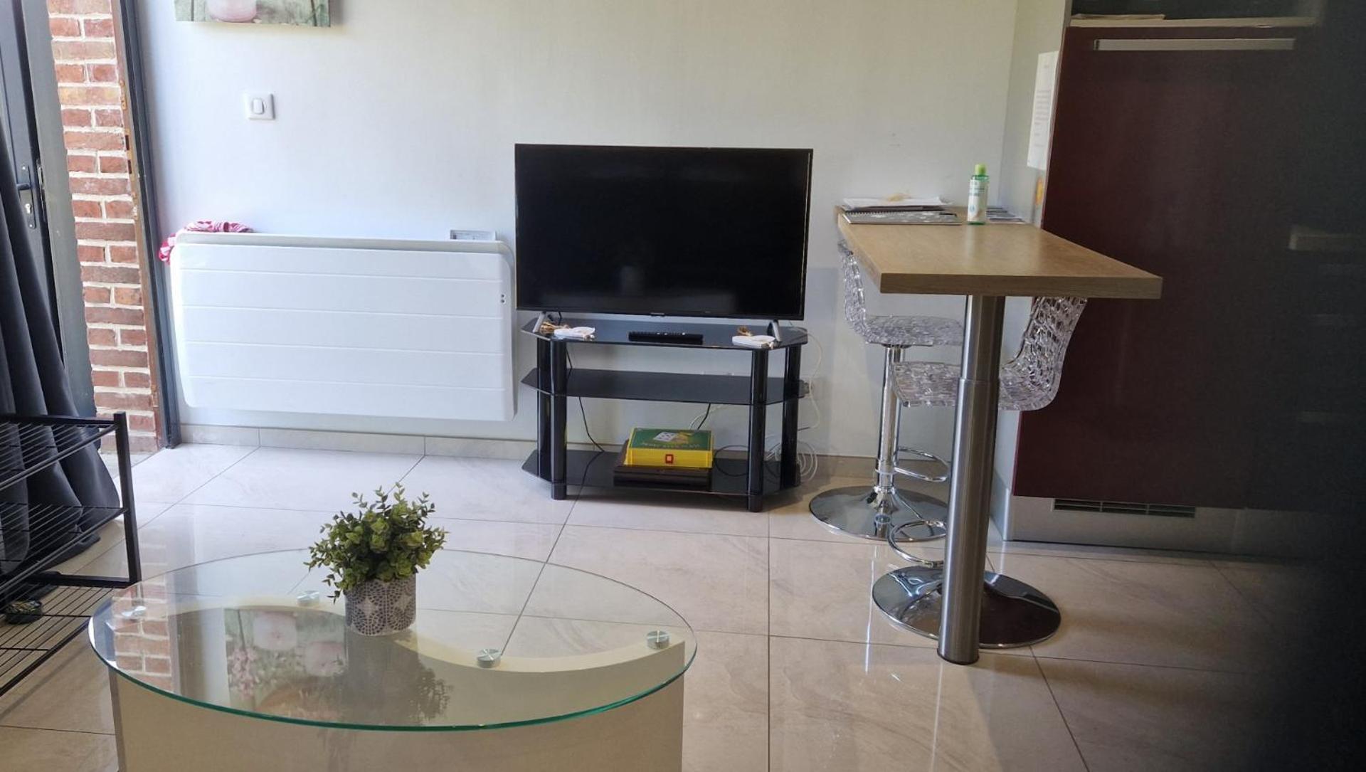 Appartement Au Paradis des Crins avec un studio rez de chaussée jardin et studio en duplex avec terrasse à Templeuve-en-Pevele Extérieur photo